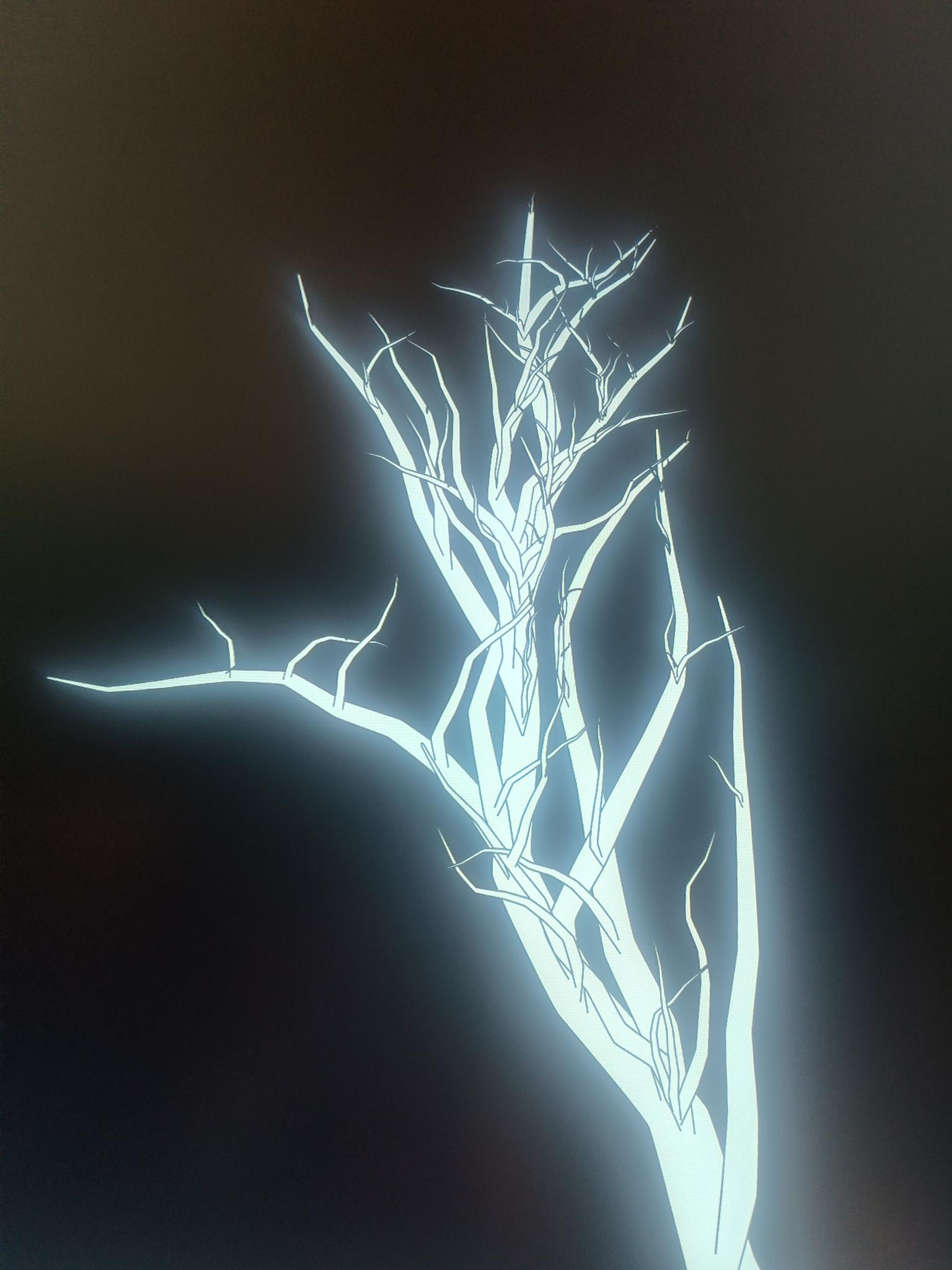 Second iteration - Picture of screen causing a glowing effect